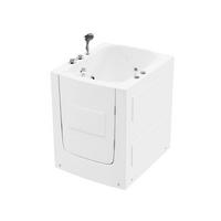 SENIORENBADEWANNE VITAL L - rechts, L - Weiß, Kunststoff (85/100/95cm) - Home Deluxe