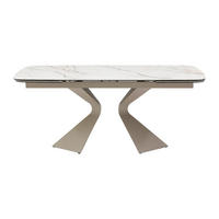 ESSTISCH - 6 Personen, 8 Personen, 10 Personen - Keramik, Glas - Taupe, Weiß - KAJARI - Taupe/Weiß, Glas/Keramik (90/220/76cm) - Vente-Unique