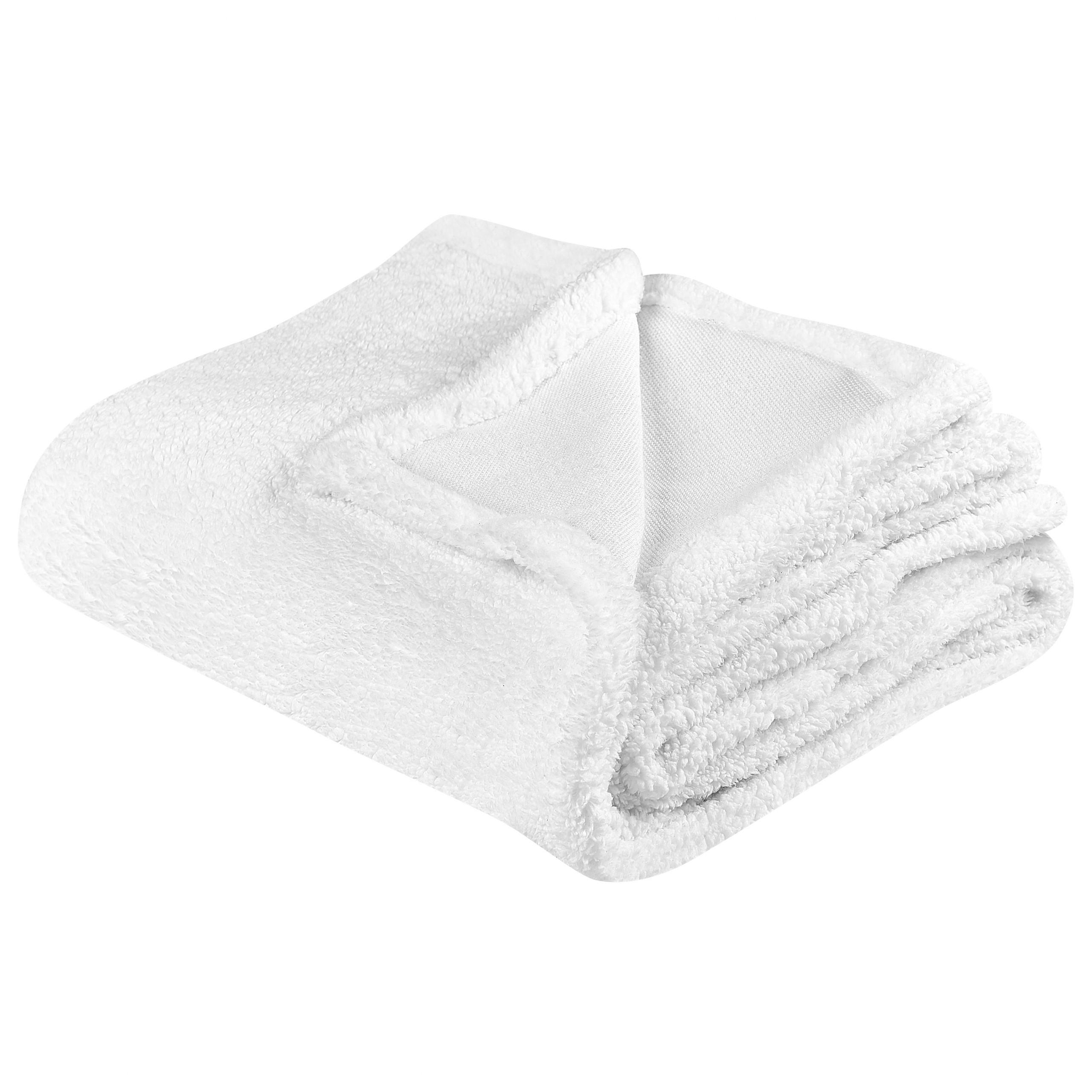DECKE Weiß Mirge 125/150 cm - Weiß, Textil (125/150cm) - Beliani