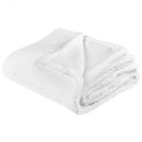 DECKE Weiß Mirge 125/150 cm - Weiß, Textil (125/150cm) - Beliani