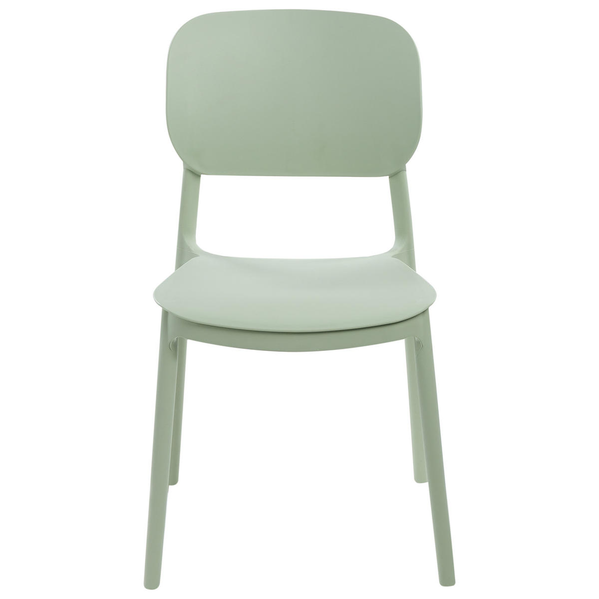 GARTENSTUHL 4er-Set Hellgrün Tupiza - Hellgrün, Kunststoff (47/82/48cm) - Beliani