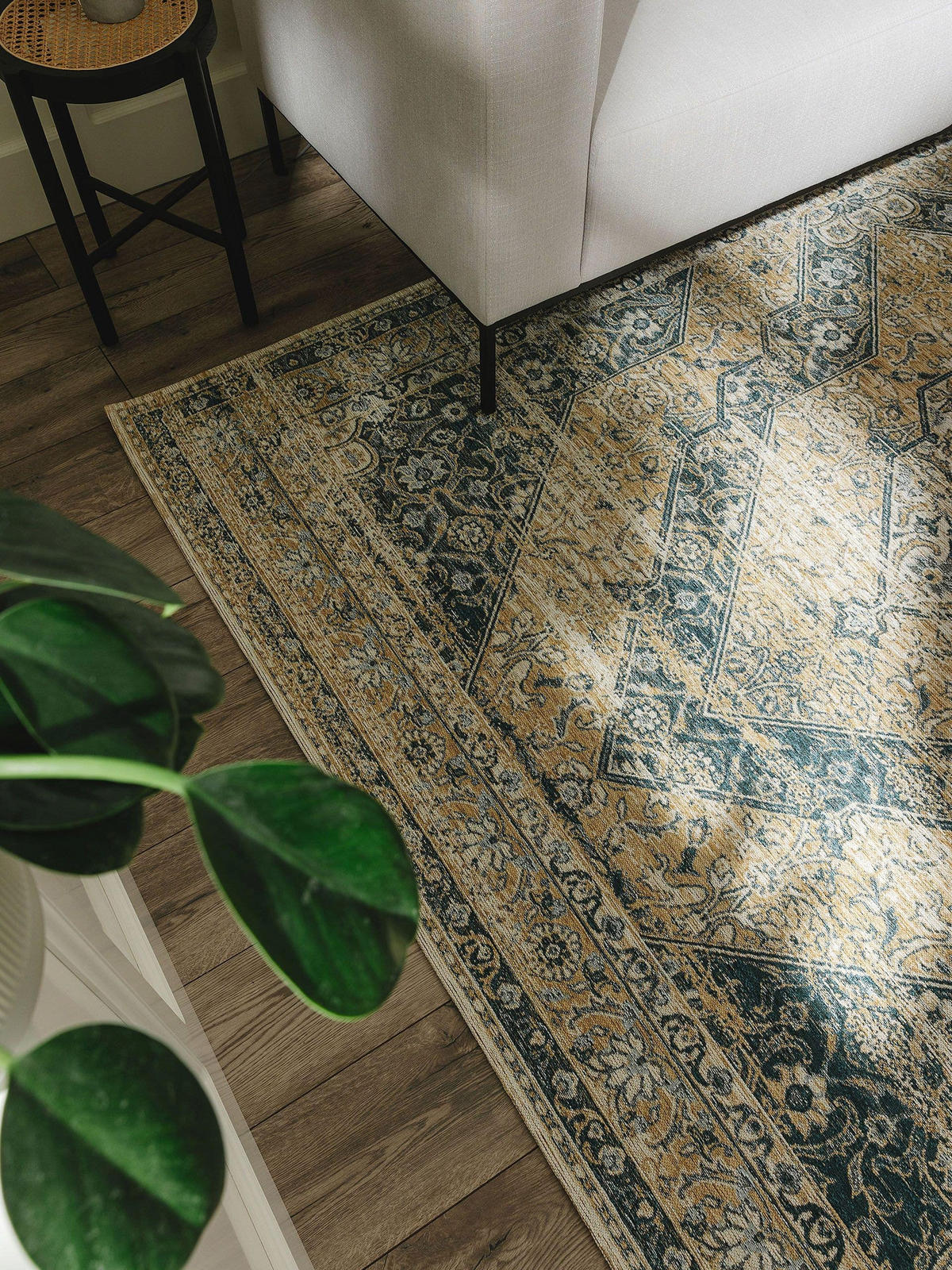 FLACHGEWEBETEPPICH Frencie Blau 160x235 cm - Blau, Textil (160/235cm) - benuta Nest