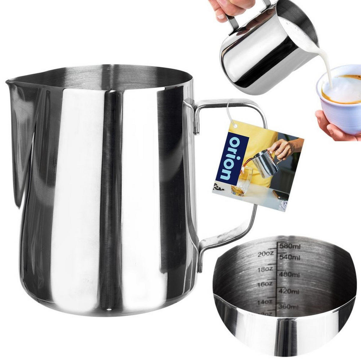 KRUG Silber 9/9/11 cm 153658 - Silberfarben, Metall (0.5L) - Orion 