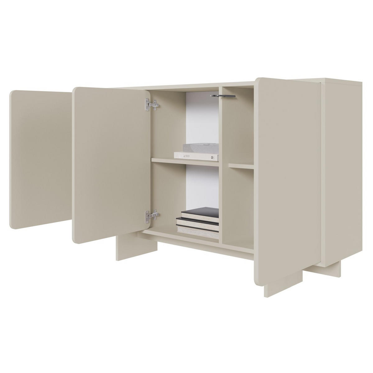 SIDEBOARD Wuwu Greige 150 cm - Taupe, Holzwerkstoff (150.4/88/35cm) - Selsey