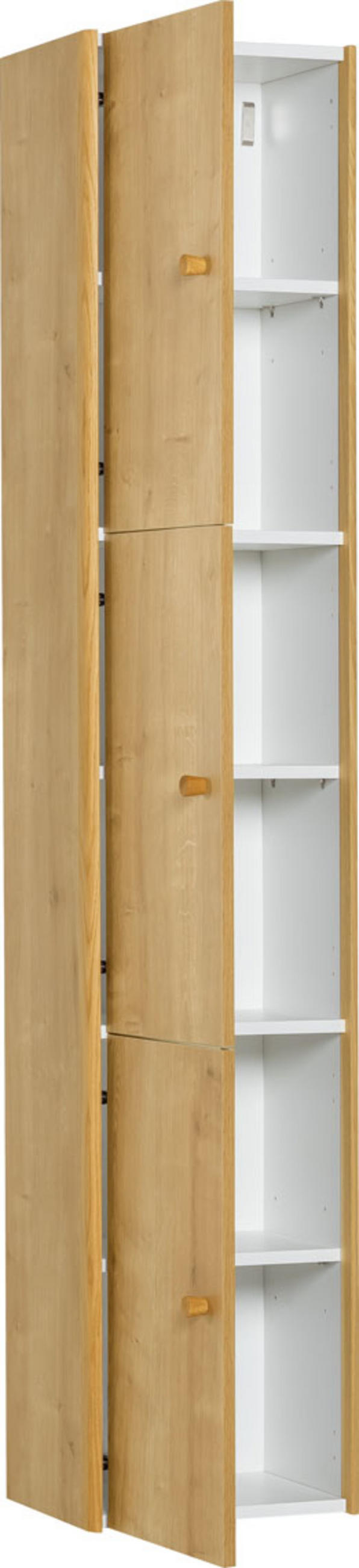 HÄNGEVITRINE SCHMAL NATURE - Eichefarben, Holzwerkstoff (36.5/182.5/30cm) - Vox Möbel