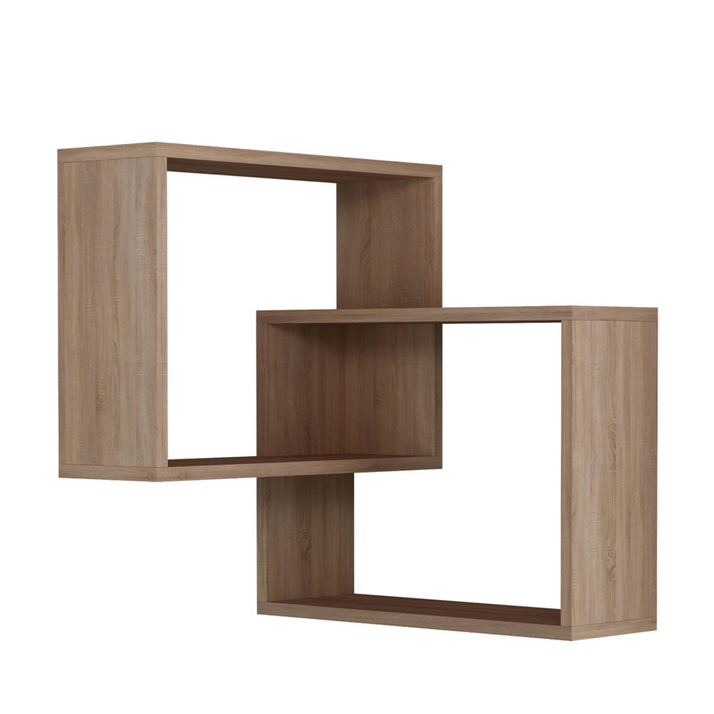 Drawer Wand-Eckregal Esche 68x68x60 cm