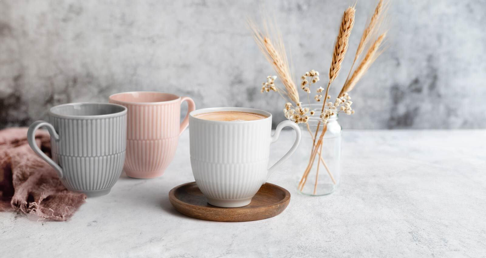 HENKELBECHER Amina Rosé 0,36 l 6er Set - Rosa, Keramik (0.36L) - Seltmann Weiden