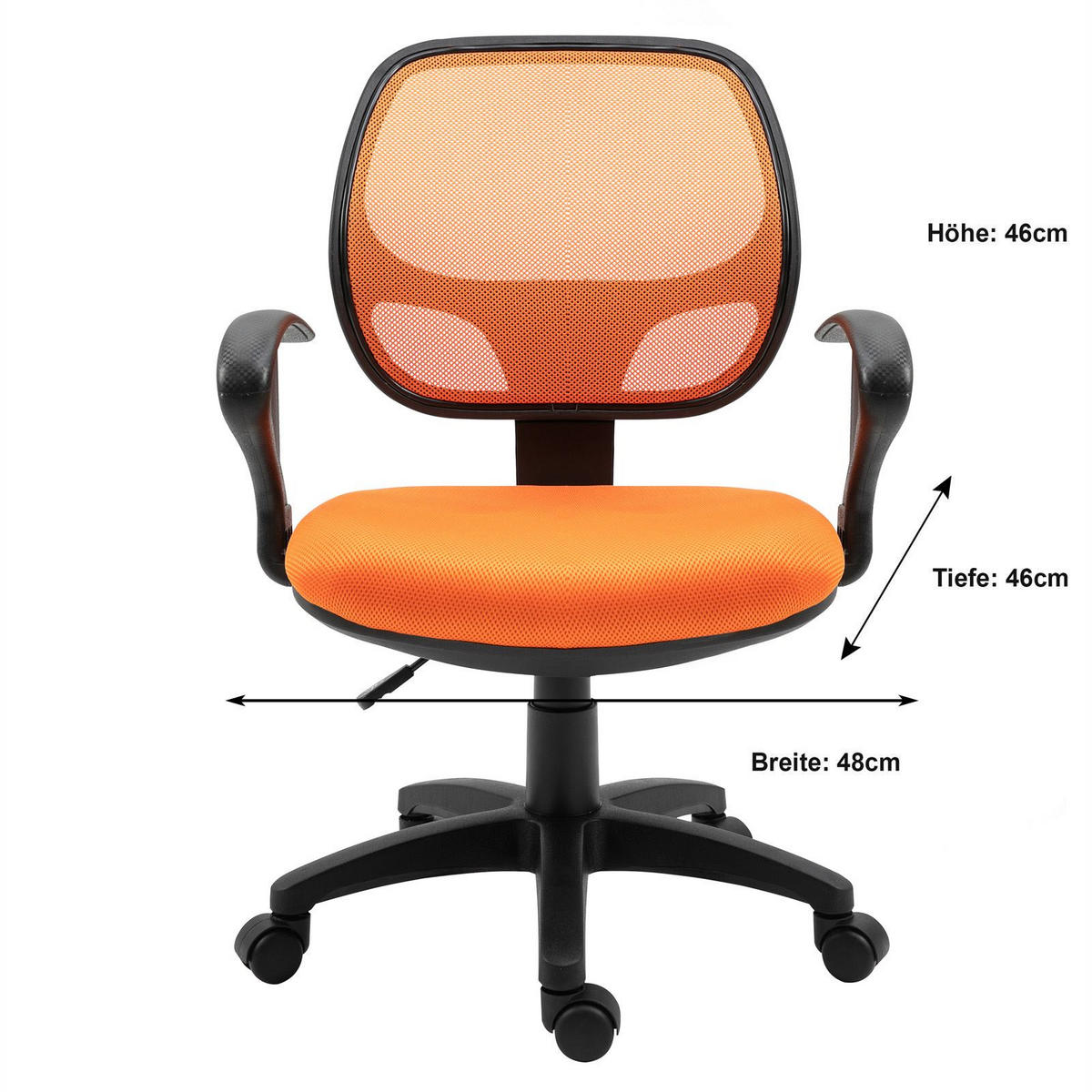 KINDERDREHSTUHL COOL - Orange, Textil (58/97/58cm) - IDIMEX