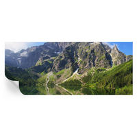 FOTOTAPETE 250x104 cm - Malerische Berge - Blau, Textil (250/104cm) - Wallfluent