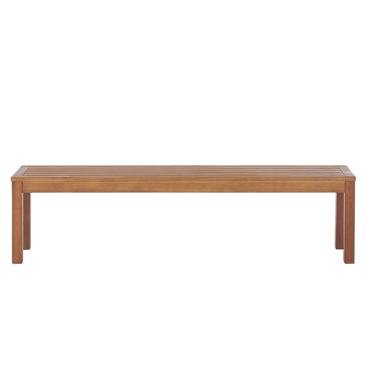 GARTENBANK Eukalyptusholz hellbraun 170 cm Monsano - Hellbraun, Holz (170/45/35cm) - Beliani