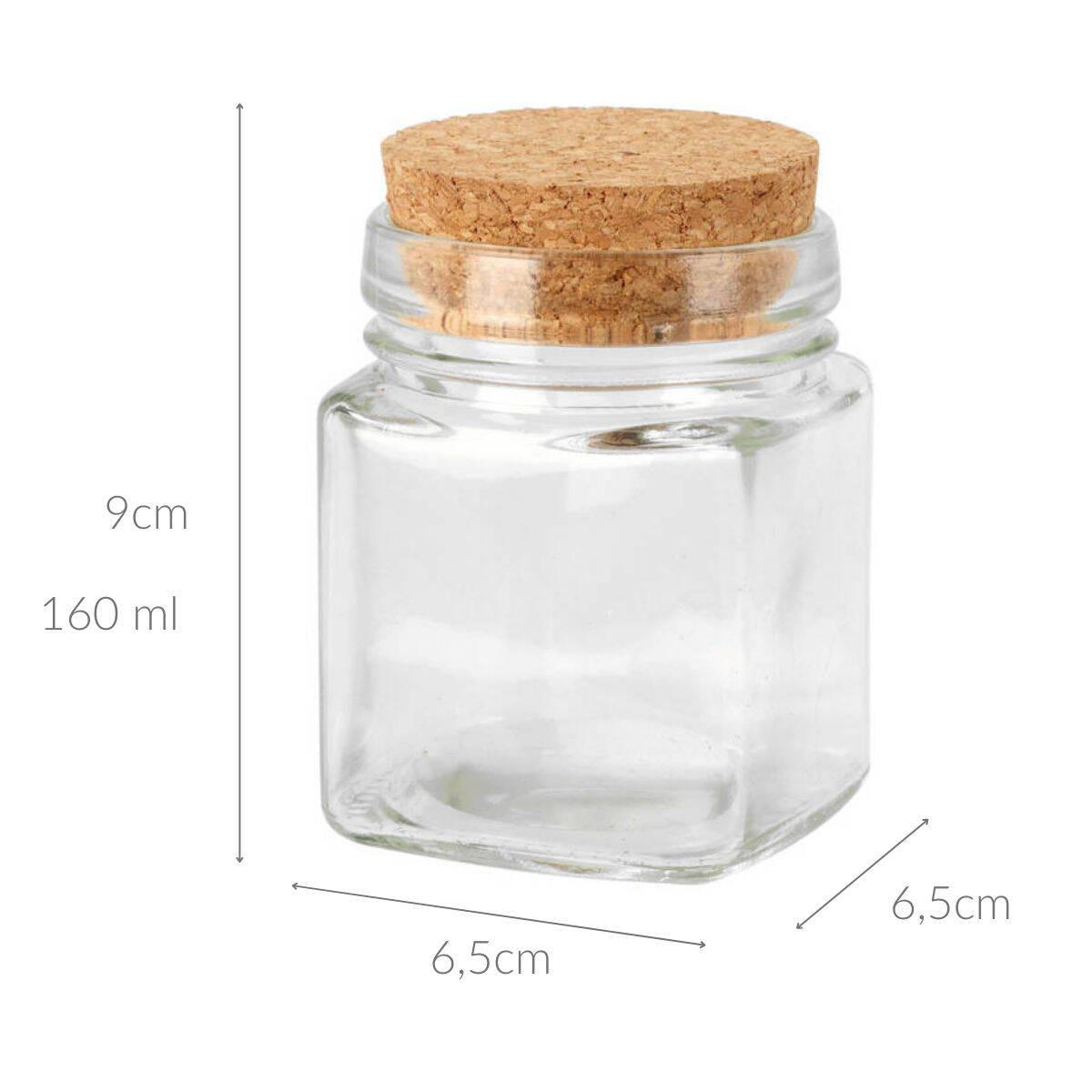 GLASBEHÄLTER 160 ml - Transparent, Glas (6.5/9/6.5cm) - Home Styling Collection