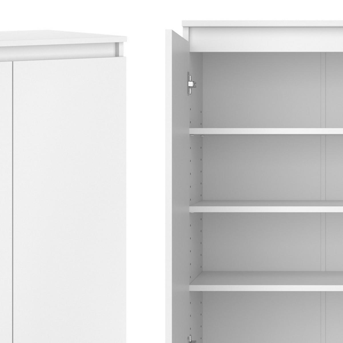 KOMMODE Claus Weiß 74 x 99.6 cm mit 2 Türen - Weiß, Holzwerkstoff (74/99.6/40cm) - Vicco