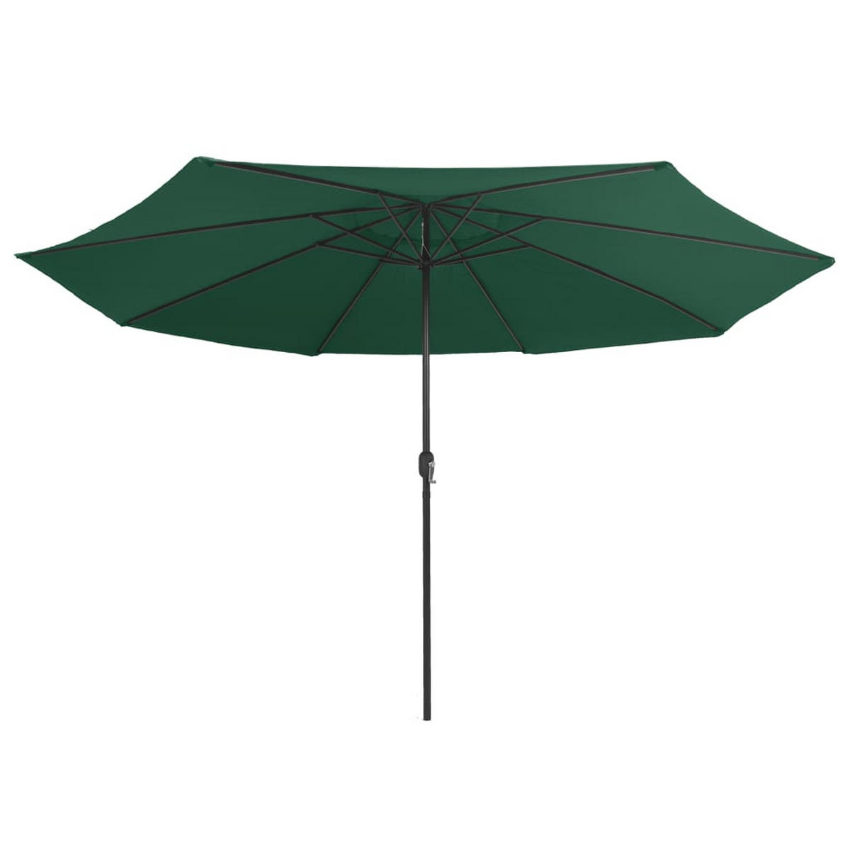 SONNENSCHIRM Mit Metall-Mast 390 Cm Grün - Grün, Textil (390/390cm) - vidaXL