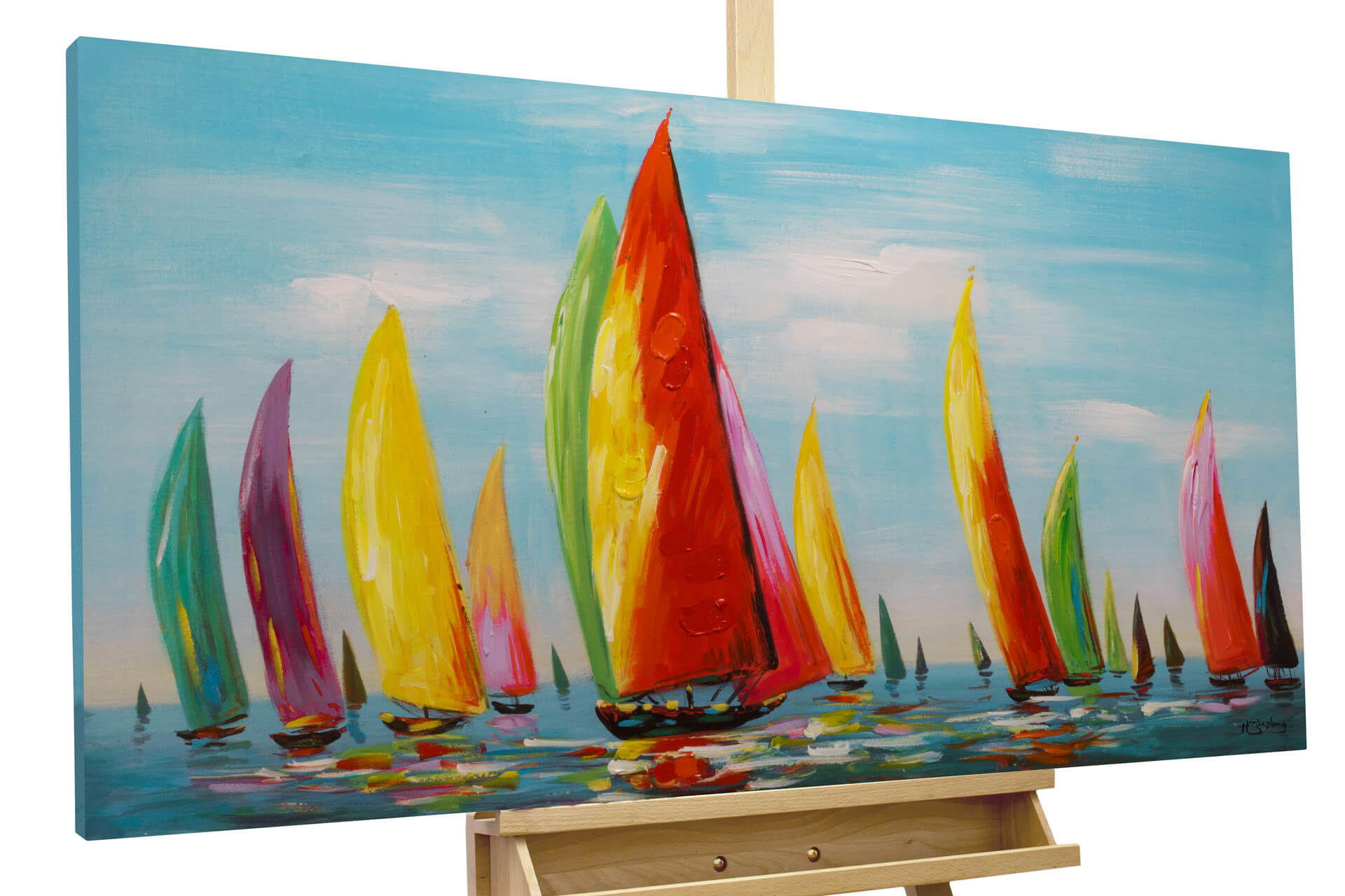 KUNSTLOFT OLEJOMALBA 120/60 cm, Moře a pláž