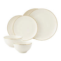 BASIC-SET Savona Goldlinie creme 6er Set - Creme, Keramik (1/1/1cm) - Seltmann Weiden