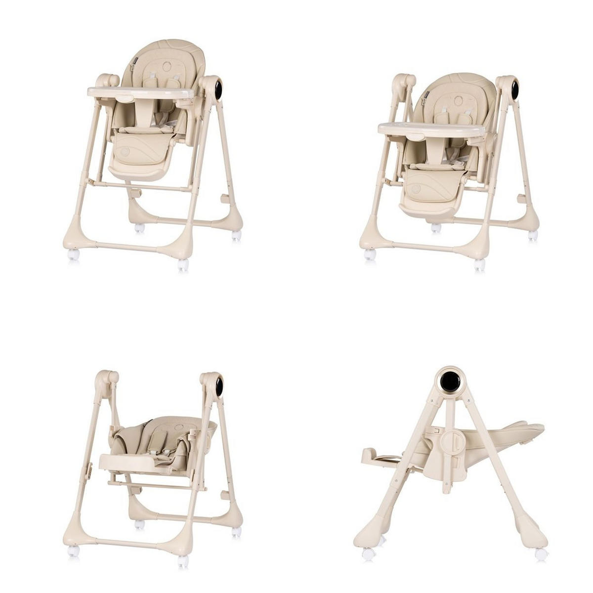 HOCHSTUHL Master Class 2 in 1 beige elektrisch Babyschaukel Fernbedienung - Beige, Kunststoff (53/100/86cm) - Chipolino