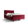 BOXBETT LIMBA mit Matratze H3, Bonell und Topper 180x200 Monolith 59 - Rot, Holz/Textil (180/200cm) - Bedante