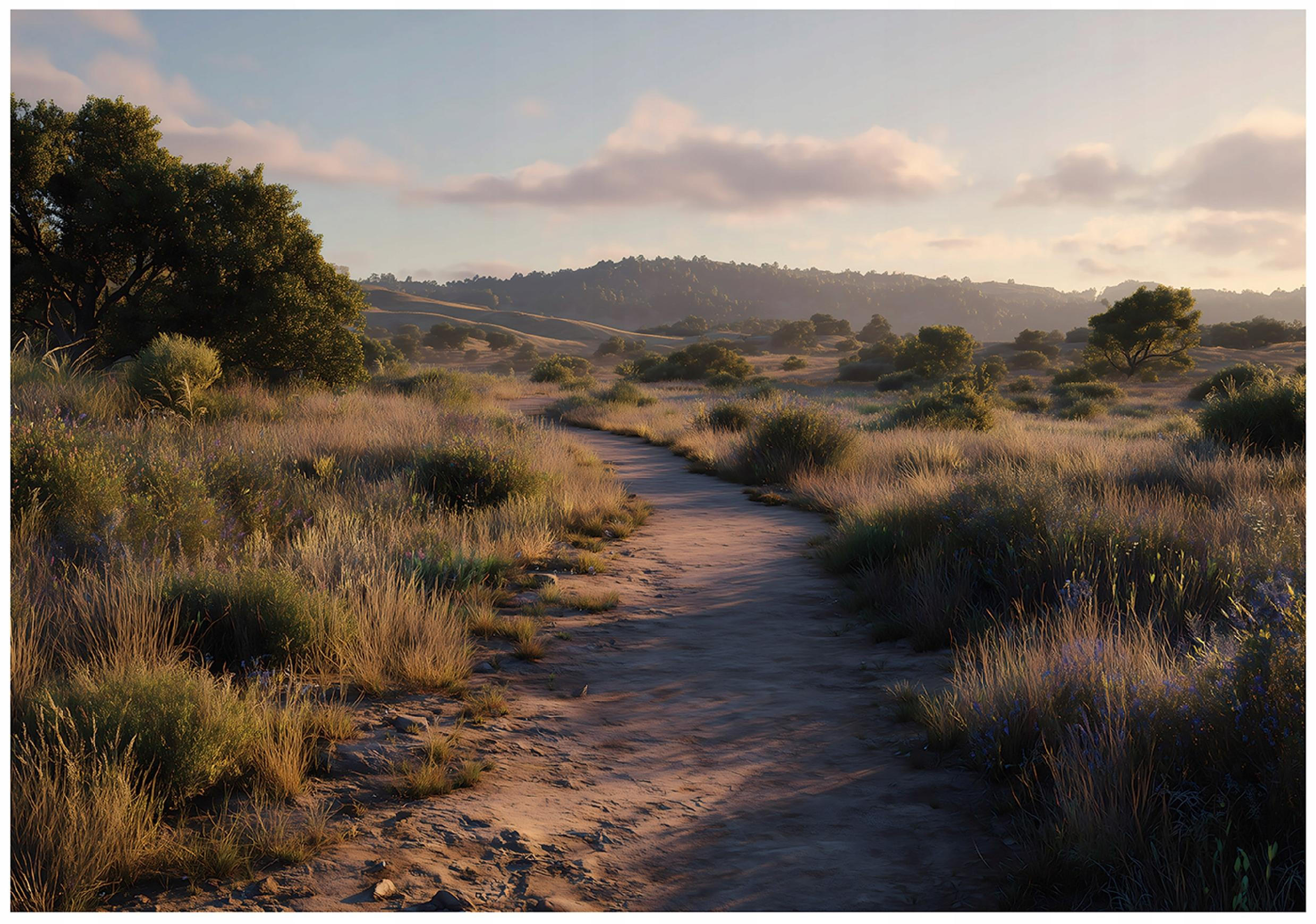 FOTOTAPETE Landschaft Natur Braun 350x250 cm - Multicolor, Papier (350/250cm) - Wallarena