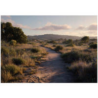 FOTOTAPETE Landschaft Natur Braun 350x250 cm - Multicolor, Papier (350/250cm) - Wallarena