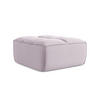 POUF Samt Stoff Violett - Lila/Flieder, Kunststoff/Textil (80/43/93cm) - LaMiaSofa