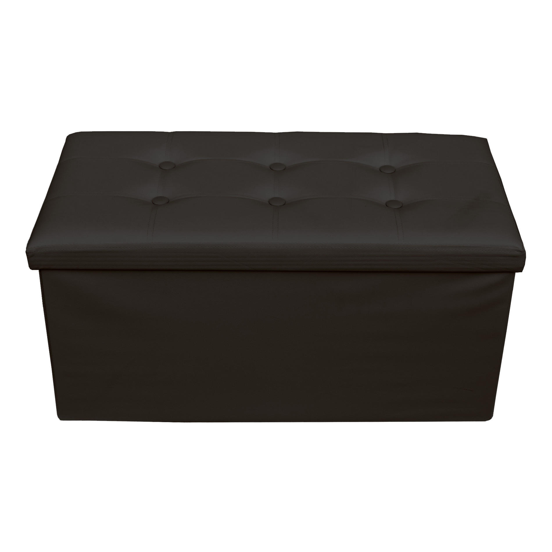 FUSSHOCKER Schwarz 38/76/38 cm - Schwarz, Textil (38/38/76cm) - Mobili Rebecca