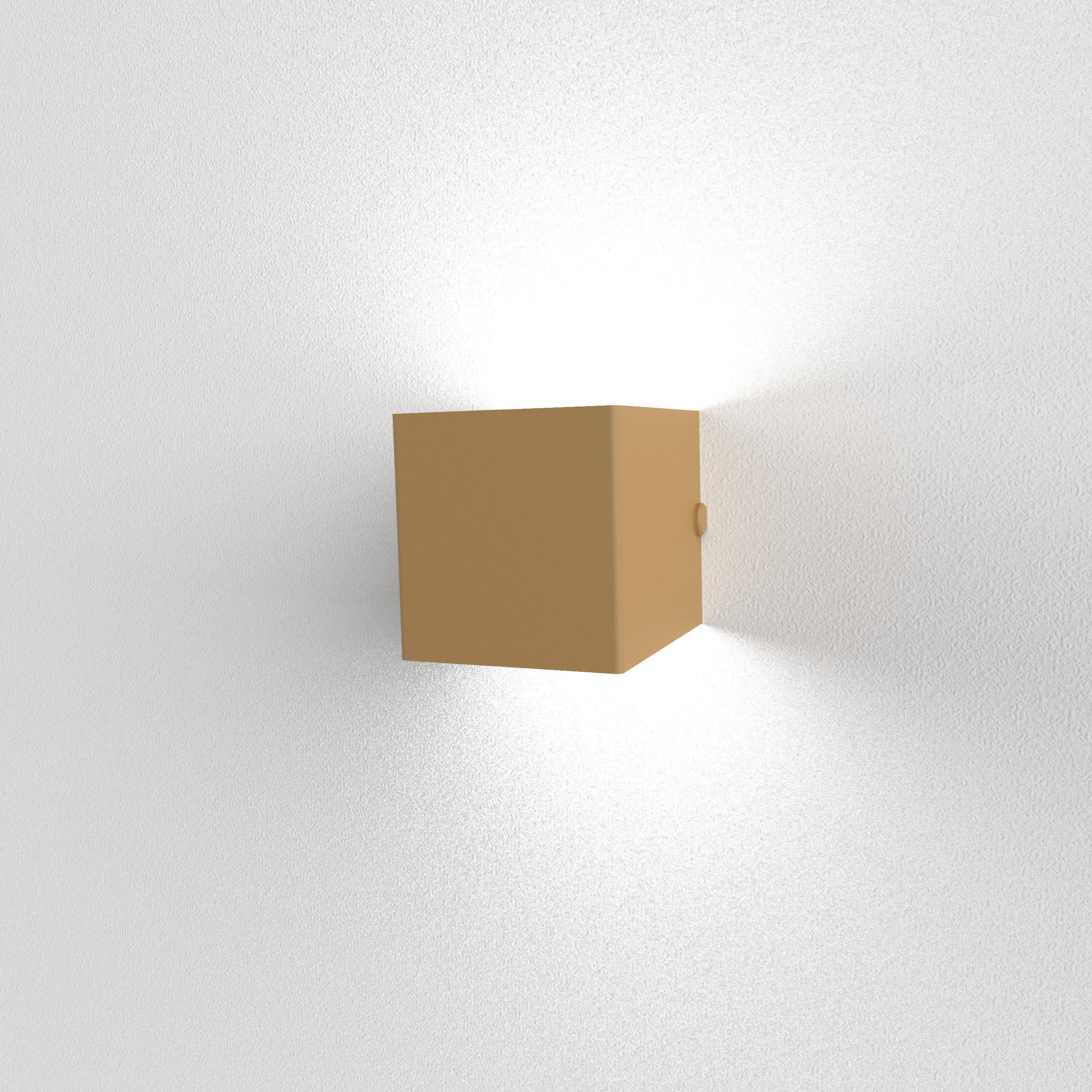 Lumicom Wandleuchte Gold 10x10x10 cm