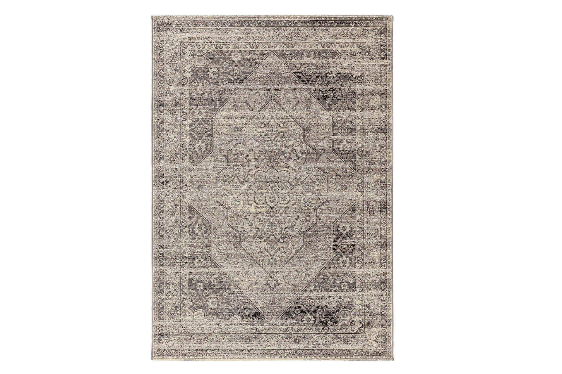 TEPPICH In- & Outdoor-Teppich Artis Grau - Grau, Kunststoff/Textil (120/1cm) - KUNSTLOFT