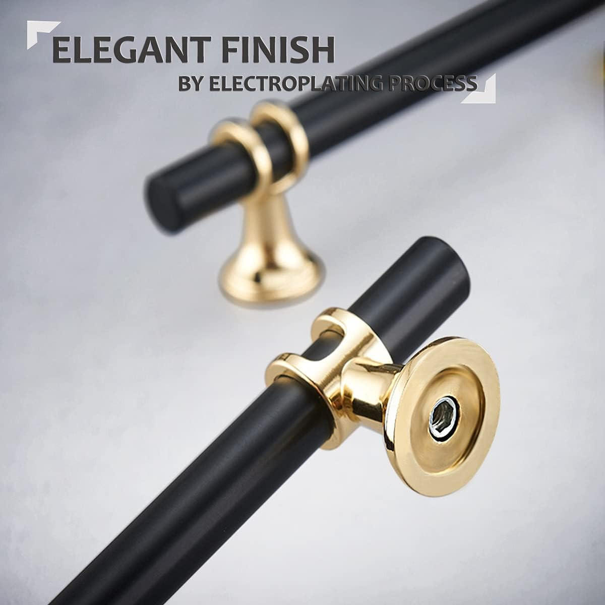 MÖBELGRIFF Schwarz 6er-Set 96 mm Zinklegierung - Schwarz, Metall (0.17/3.4/1.5cm)