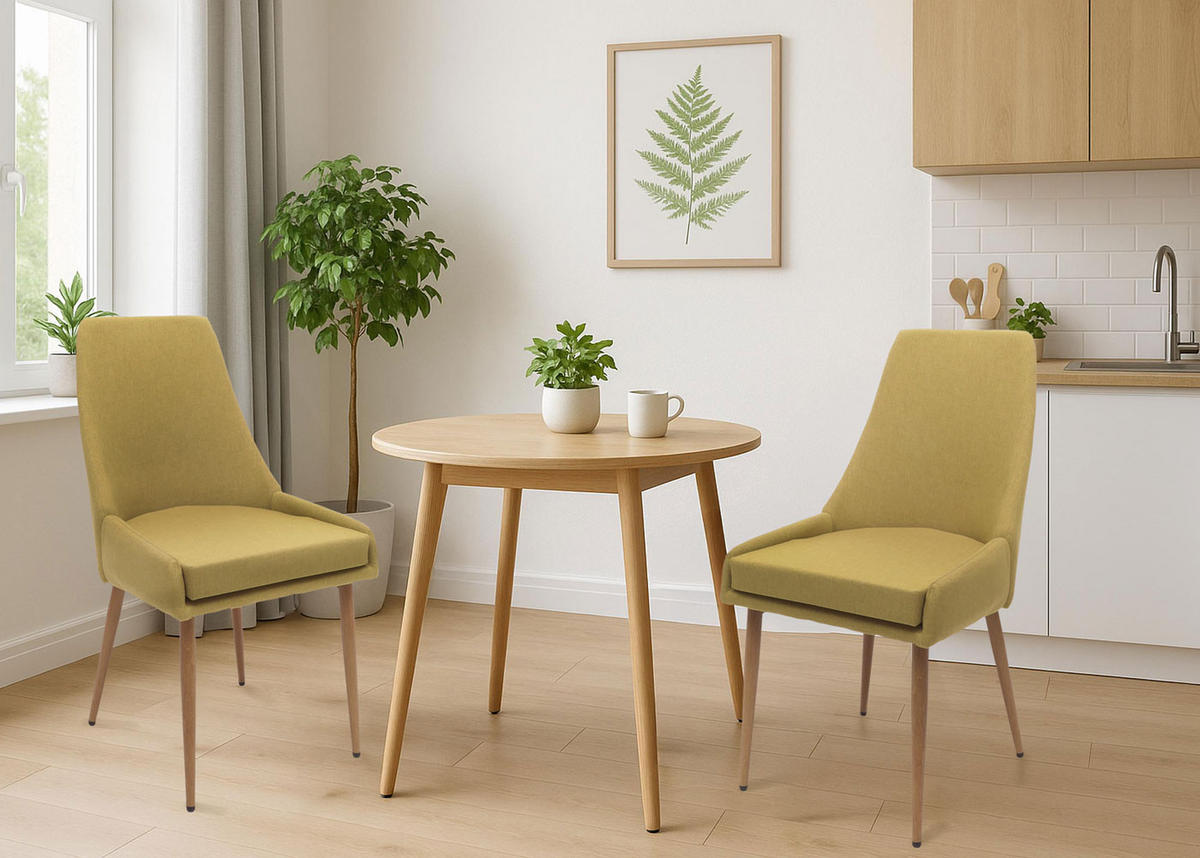 ESSZIMMERSTUHL Grün 2er-Set - Grün, Textil (50/92/60cm) - MCW