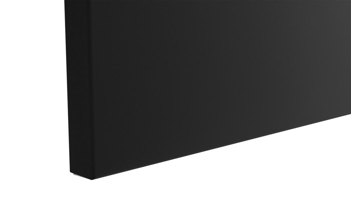 METALBOARD mit Kreideoberfläche 90x60cm + Zubehör-Set - Schwarz, Metall (90/60/1.8cm) - ALLboards