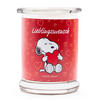 DUFTKERZE Peanuts - Rot, Naturmaterialien/Glas (11.5cm)