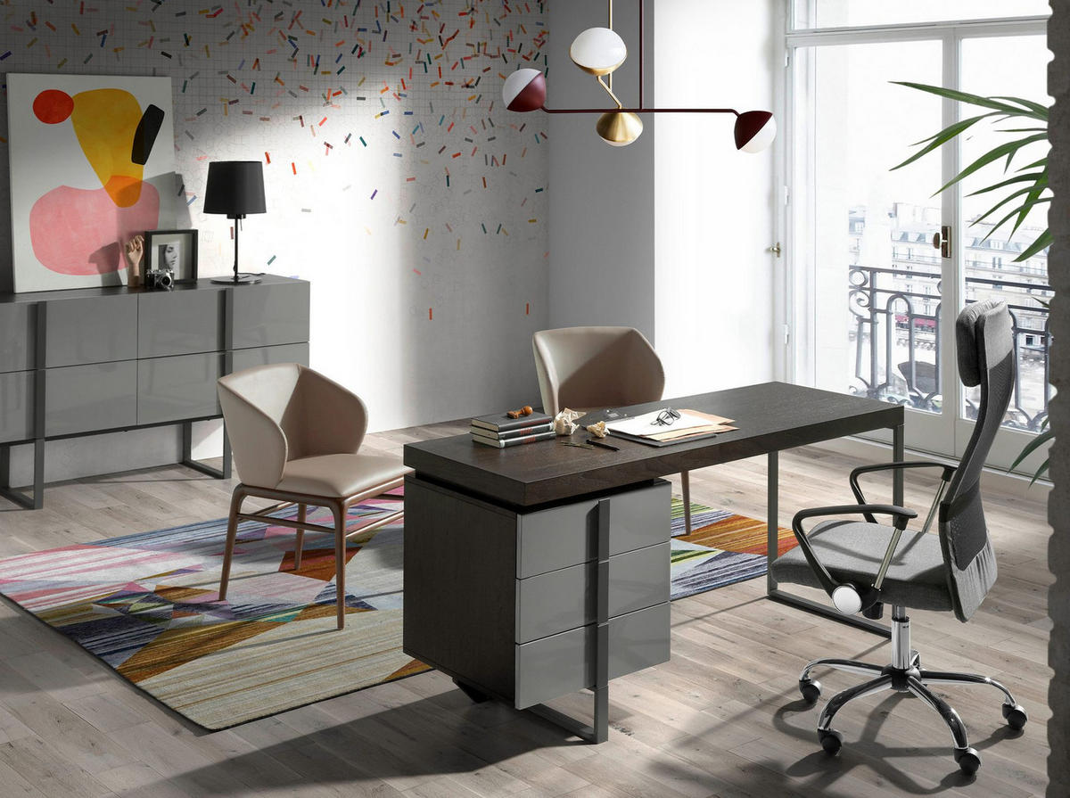 STUHL Ökolederstuhl Nerz dunkel 55/60/76 cm - Taupe/Fango, Leder/Holz (55/76/60cm) - ANGEL CERDA