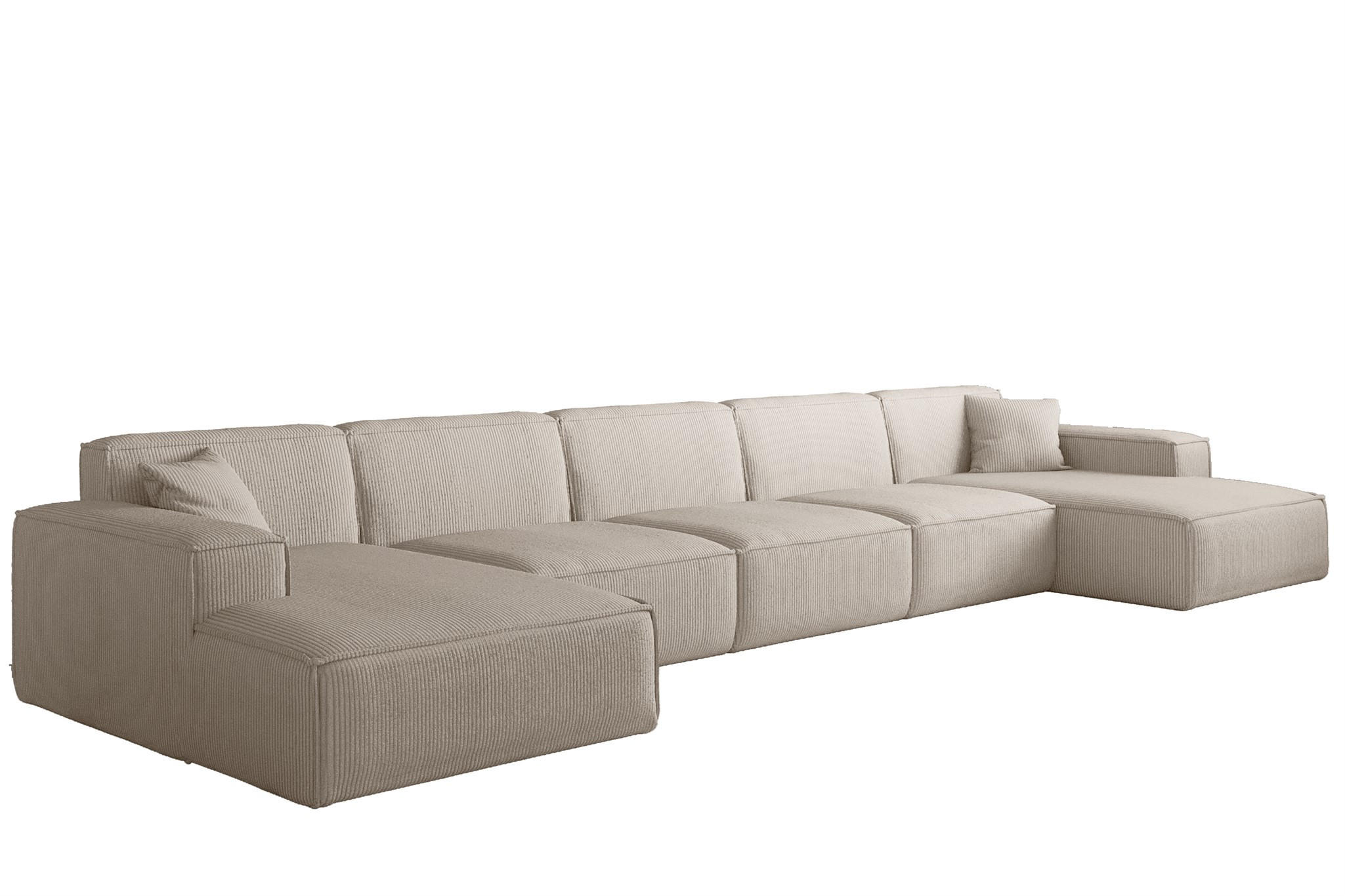 Fun Möbel Wohnlandschaft Beige 462x73x165 cm
