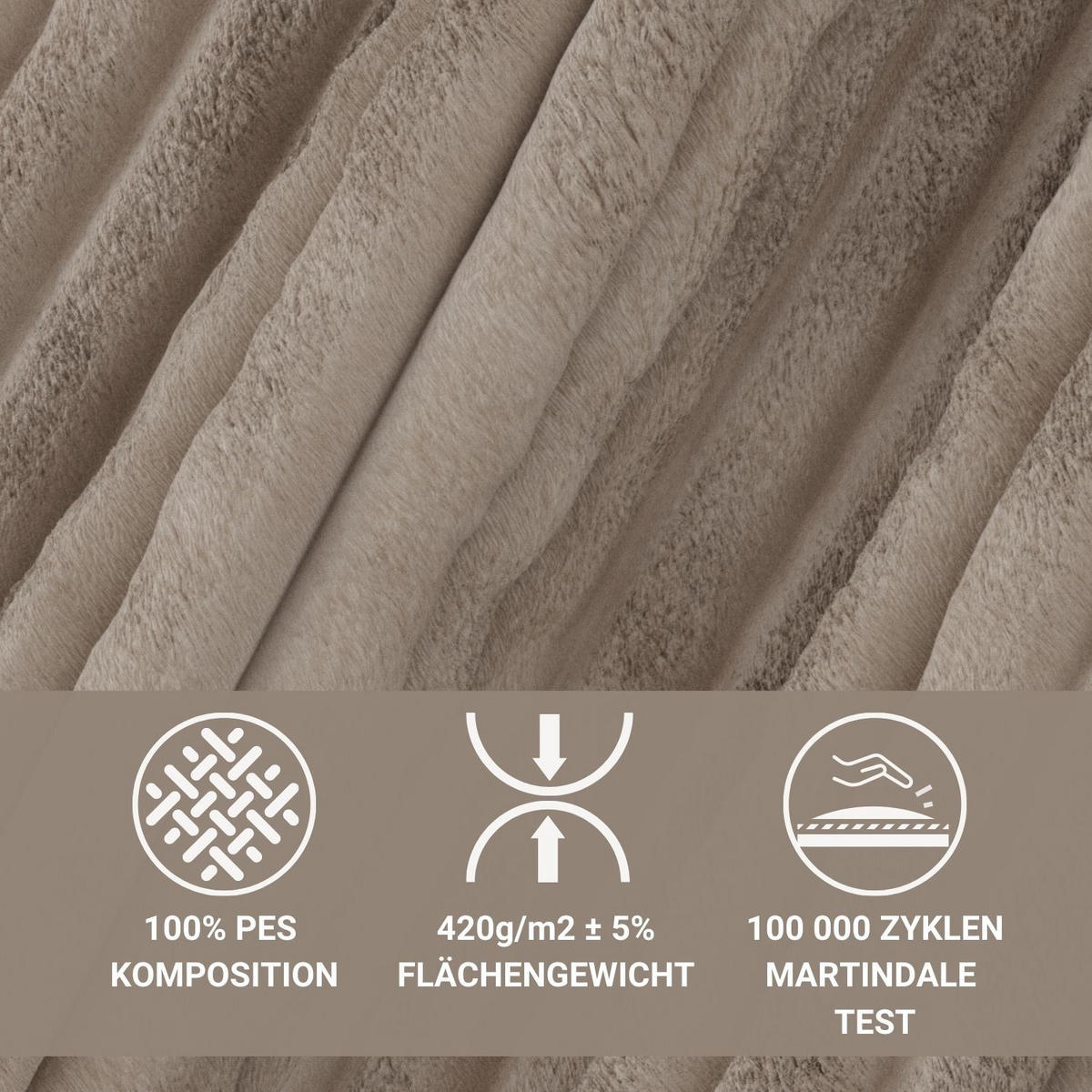 ECKSOFA Maze Hellbraun Plüsch - Rechts Seite - Schwarz/Cappuccino, Holz/Holzwerkstoff (294/185cm) - Maison de Reve