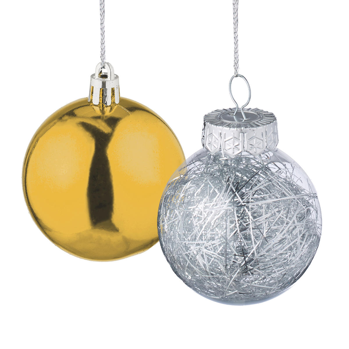 101-TLG.WEIHNACHTSKUGELN-SET - Goldfarben, Kunststoff (20/19/2.5cm) - Relaxdays