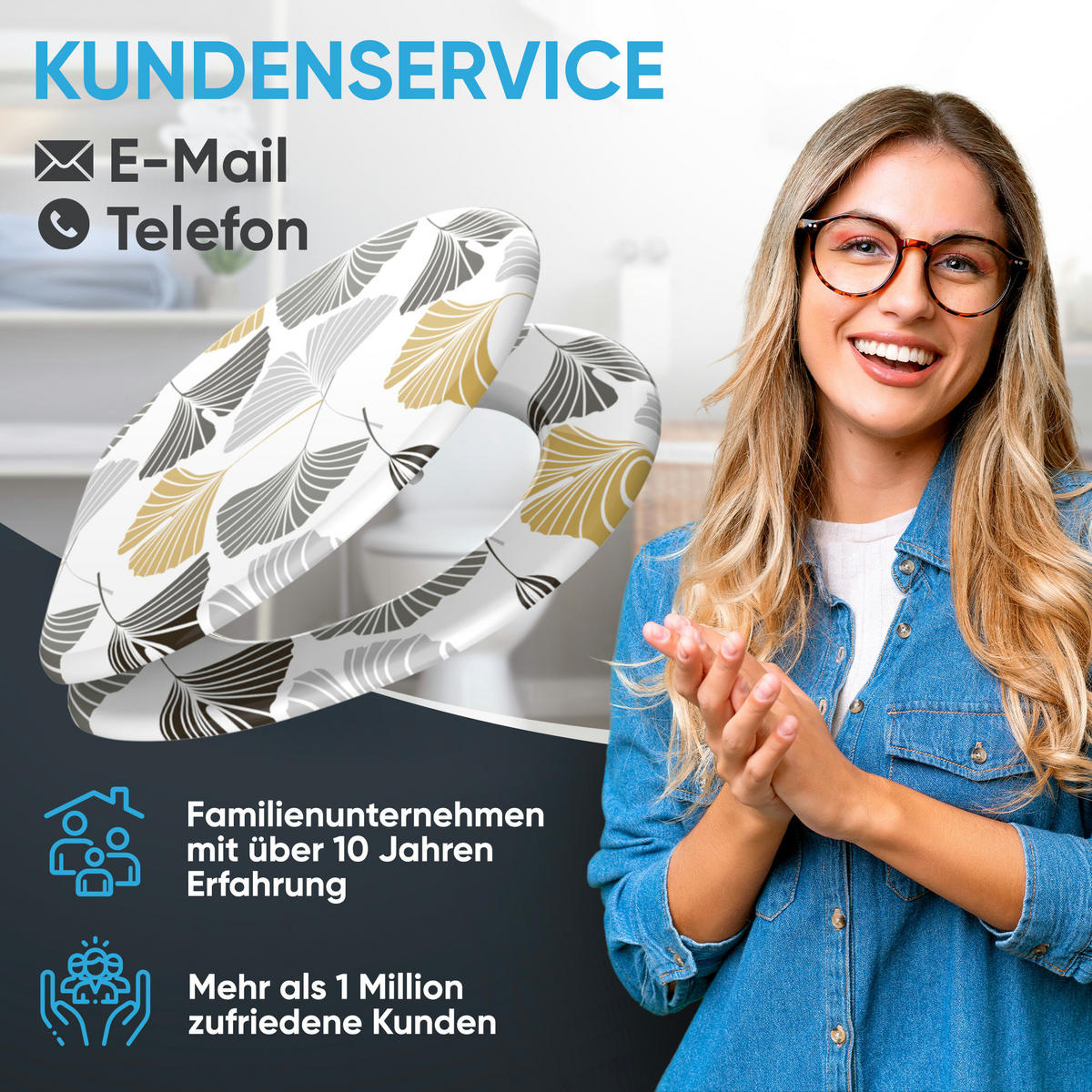 WC Sitz mit Absenkautomatik Ginkgo - Weiß, Holzwerkstoff (38/6/47cm) - Sanilo