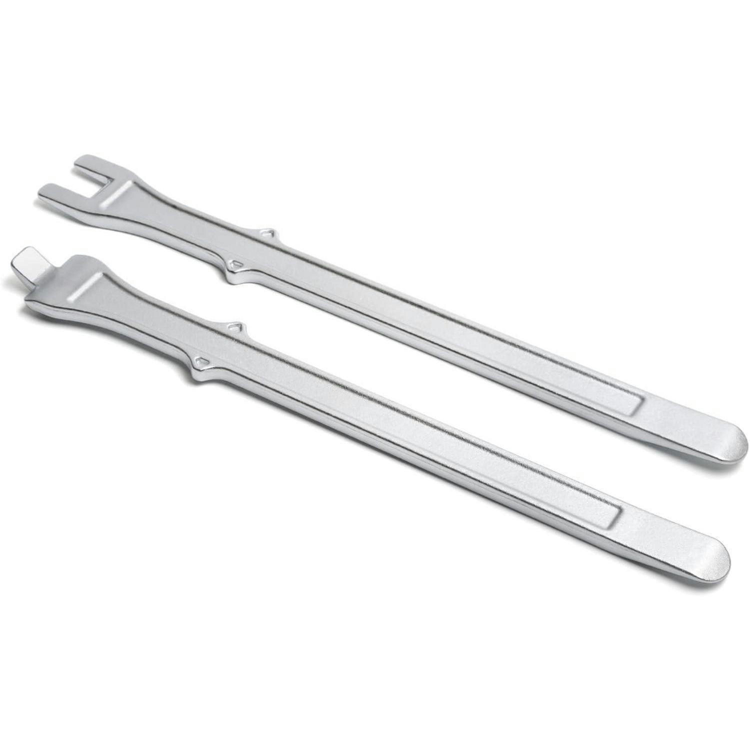 REIFEN-MONTIEREISEN-SATZ 2 Stück 40 cm Stahl - Silberfarben, Metall (4.5/3.5/40.5cm)