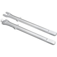 REIFEN-MONTIEREISEN-SATZ 2 Stück 40 cm Stahl - Silberfarben, Metall (4.5/3.5/40.5cm)