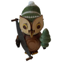 HOLZFIGUR Minieule Waldarbeiter 7 cm - Multicolor, Holz (5/1/5cm)