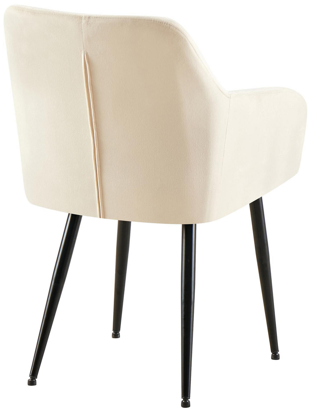 ARMLEHNENSTUHL Samt Creme - Creme, Textil (53/83/61cm) - CLP
