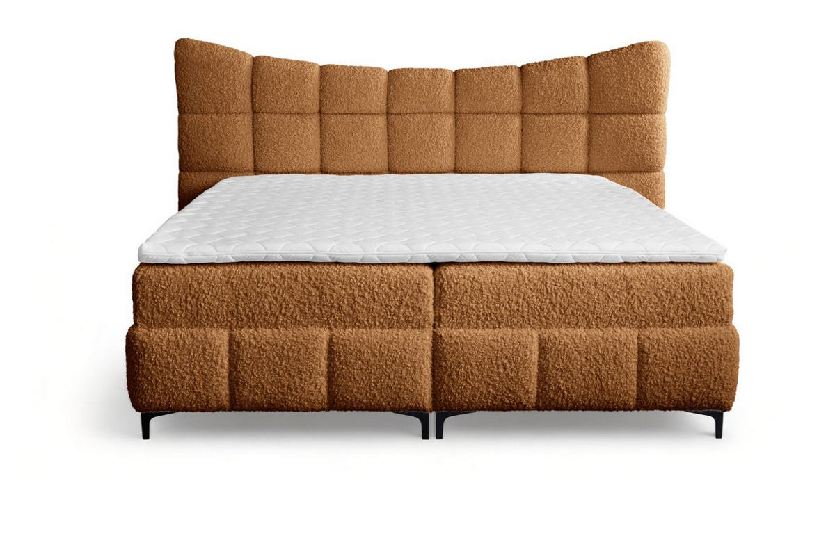 BOXBETT Nova In Rolf - Bronzefarben, Holzwerkstoff/Textil (120/200cm) - Fun Möbel