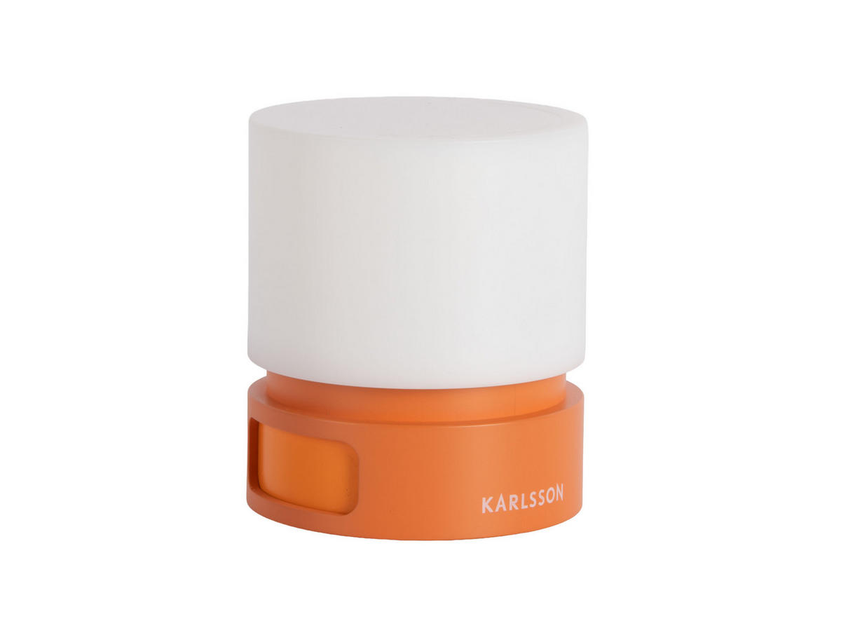 WECKER Pillar Light LED - Orange - 9,6 cm - Orange, Kunststoff (8.2/9/8.2cm) - Karlsson
