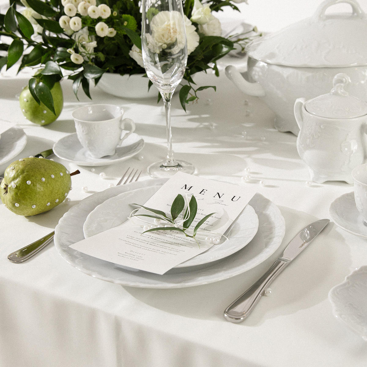 TELLER-SET DESSERTTELLER Cmielow Rococo 6-tlg - Weiß, Keramik (17cm) - KONSIMO®