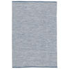 BAUMWOLLE NATUR KELIM TEPPICH EASY MELIERT - Blau, Textil (70/140cm) - Pergamon