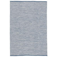 BAUMWOLLE NATUR KELIM TEPPICH EASY MELIERT - Blau, Textil (70/140cm) - Pergamon