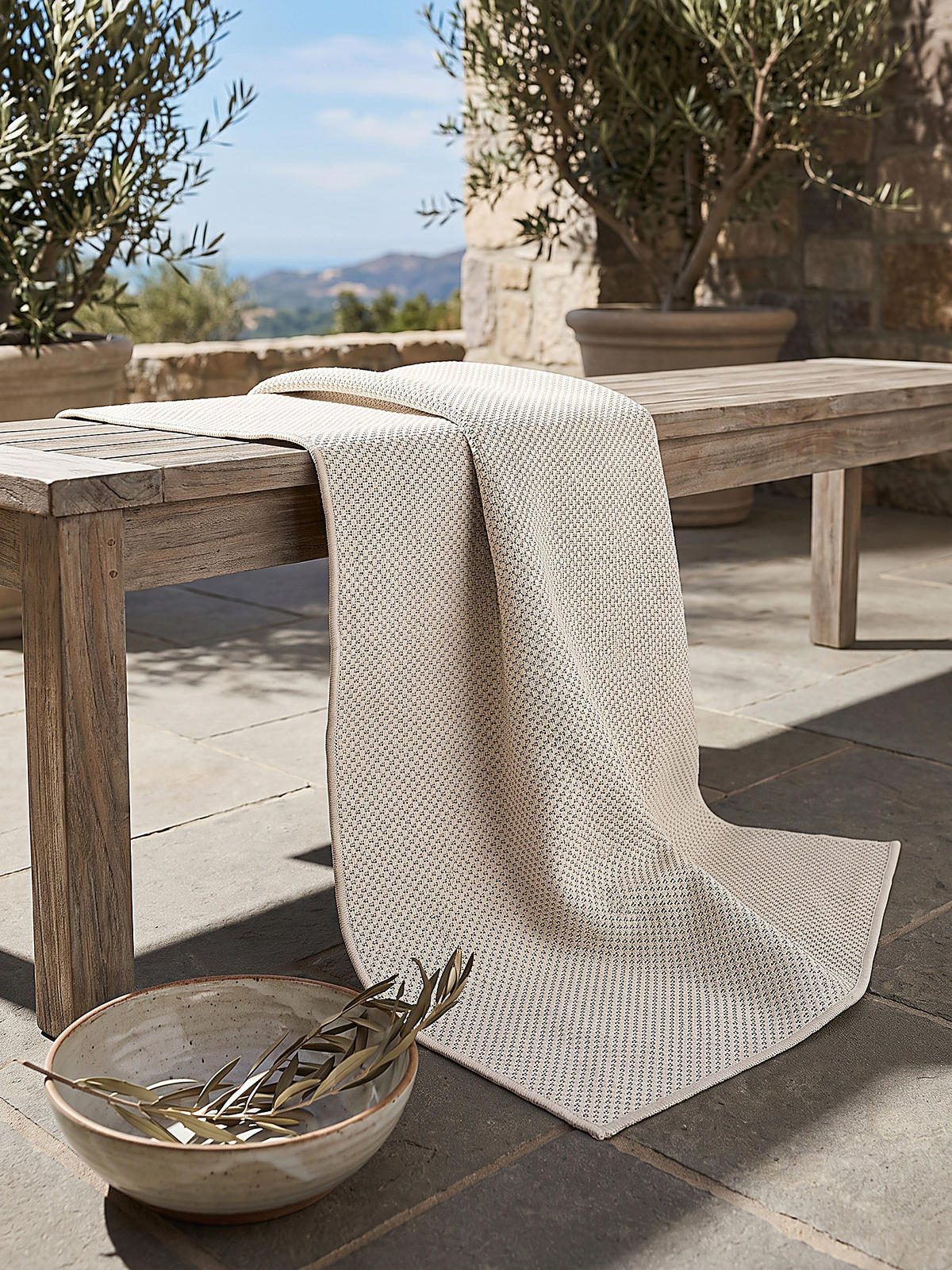 FLACHWEBTEPPICH Uni BORNO Polypropylen Creme 200 x 280 cm - Beige, Textil (200/280cm) - KADIMA DESIGN