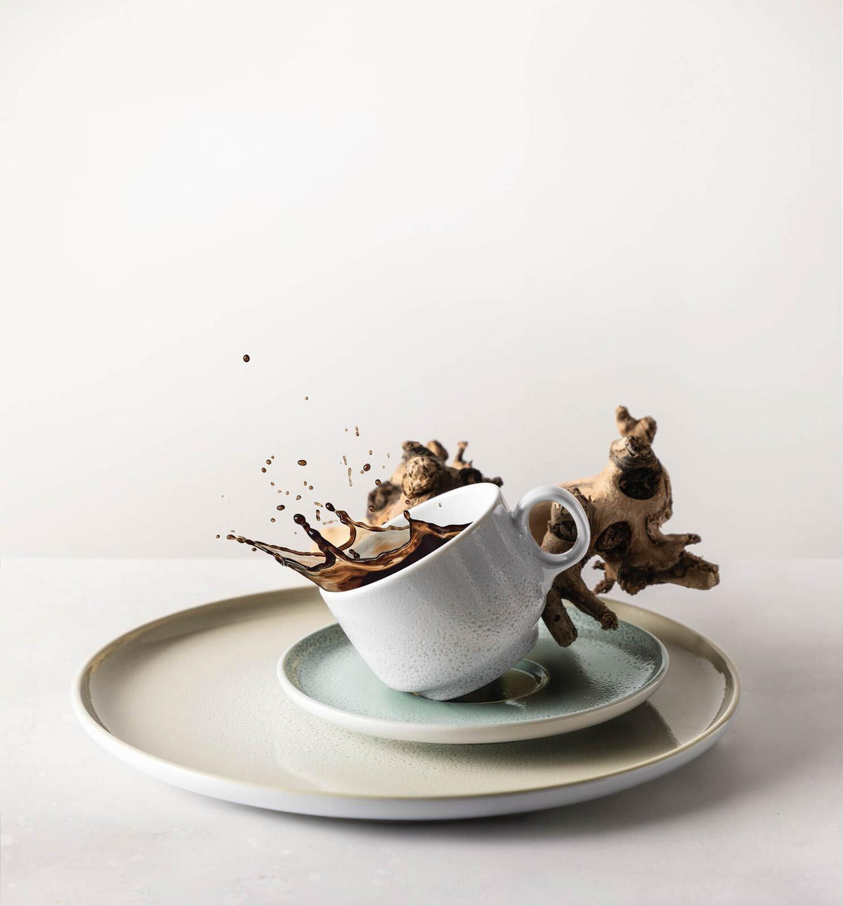 CAPPUCCINOTASSEN OHNE HENKEL Sento Home weiß 300 ml 6er Set - Weiß, Keramik (0.3L) - Seltmann Weiden