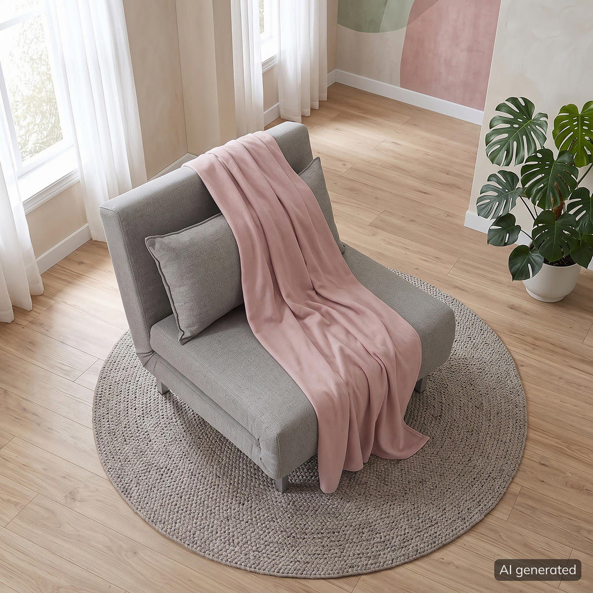 SCHLAFSESSEL - Silberfarben/Grau, Textil/Metall (77/78/85cm) - home24