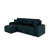 ECKSOFA Nolani mit Schlaffunktion & Bettkasten – Modern & Bequem - Dunkelblau, Kunststoff (248/145cm) - Panda Möbel
