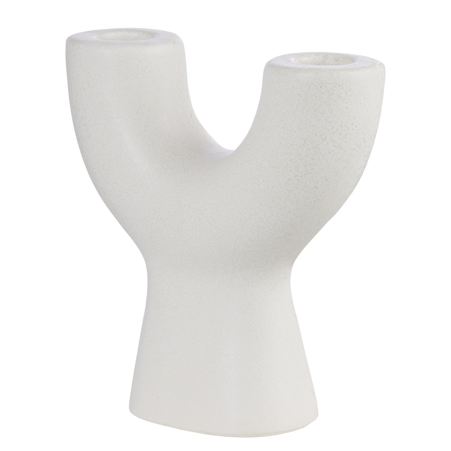 KERZENHALTER Twin - Creme, Keramik (4.7/15/15cm) - Butlers